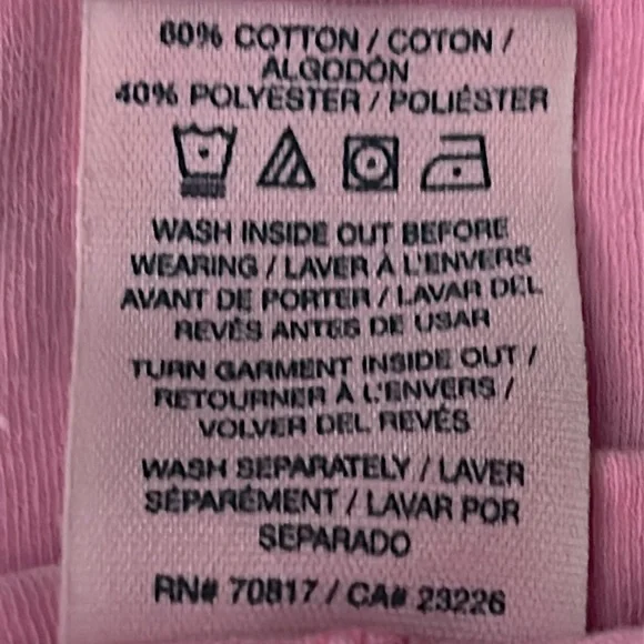 Victoria’s Secret PINK T-Shirt M/LG 
Batwing Sleeves Loose Fit Casual - Picture 11 of 11